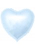 Шар (18''/46 см) Сердце, Светло-голубой